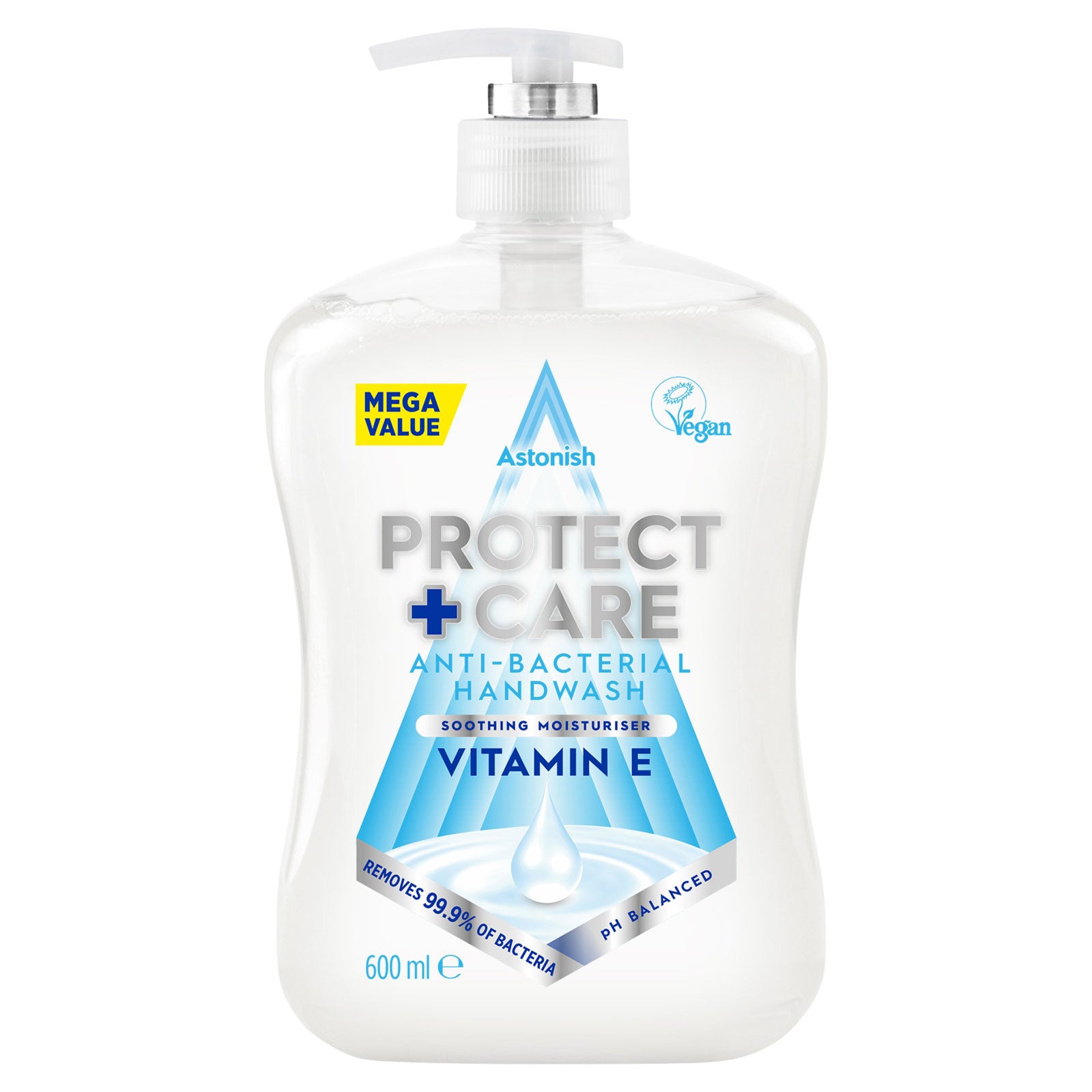 Astonish Protect and Care Anti Bacterial Hand Wash Vitamin E 600ml Astonish Protect and Care Anti Bacterial Hand Wash Vitamin E 600ml